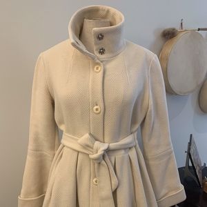 Designer winter dress coat